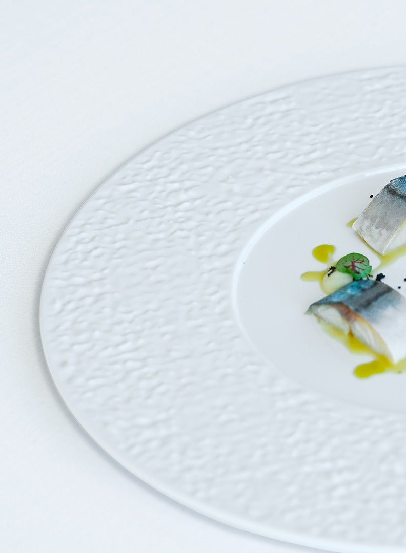 Baci milano Set of 6 Wide Rim Melamine Dinner Plate Luna Diam. 32 H 1,5 Baci Milano - Image 4