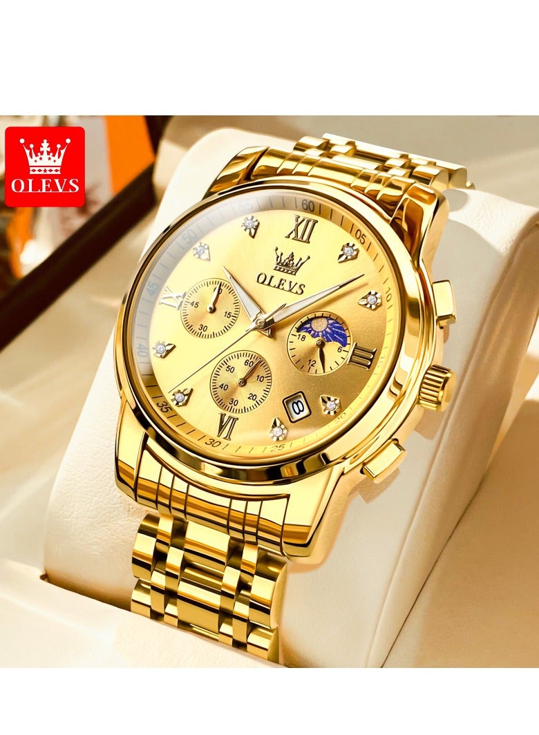 أوليفز ساعات رجالية كوارتز ستانلس ستيل مقاومة للماء 2858 - Image 1