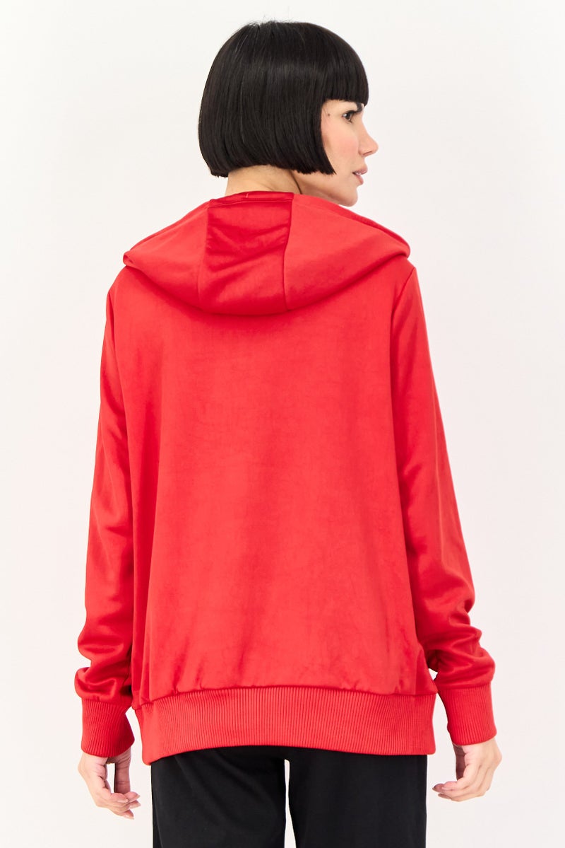 Ellesse Women Sportswear Fit Long Sleeve Outdoor Hoodie, Red - Image 4