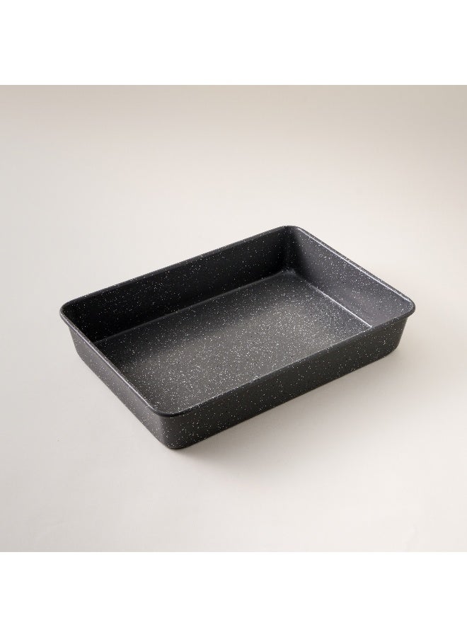 ALBERTO Carbon Steel Roaster 40*28 Cm, Grey - Image 1