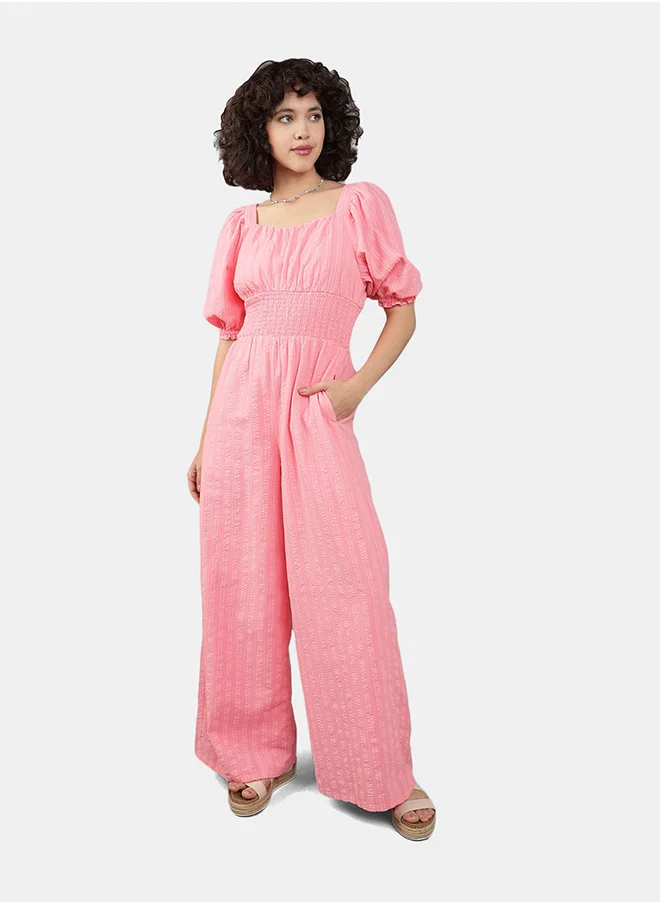 American Eagle Square Neck Wide-Leg Jumpsuit