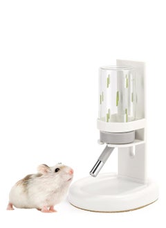 Excefore Hamster Water Bottle for Glass Tank No Drip Hamster Water Bottle with Stand Holder Adjustable Leak-Proof Small Animal Water Bottles for Hamsters Gerbils Rats Hedgehogs 4oz White  - Image 1