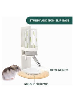 Excefore Hamster Water Bottle for Glass Tank No Drip Hamster Water Bottle with Stand Holder Adjustable Leak-Proof Small Animal Water Bottles for Hamsters Gerbils Rats Hedgehogs 4oz White  - Image 4