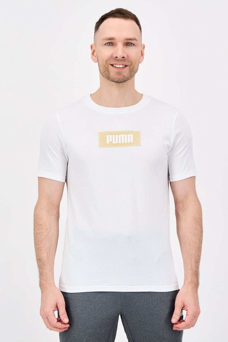 PUMA Men Asia Fit Short Sleeve Outdoor T-Shirt, White - Image 1