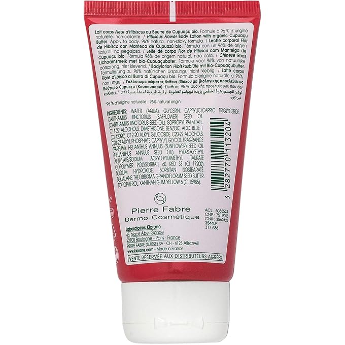 Klorane Hibiscus Flower Body Lotion with Organic Cupuacu Butter, Daily Moisturizing Emollient for All Skin Types, Non-Greasy, 2.5 oz. - Image 2