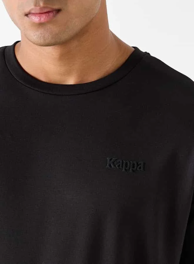 Kappa Kappa Logo Detail Crew Neck T-shirt with Short Sleeves