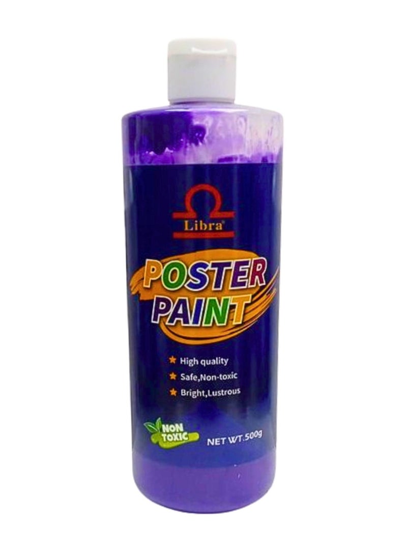 Libra Poster Paint High Quality Safe Non Toxic Bright 500g Purple - Image 2
