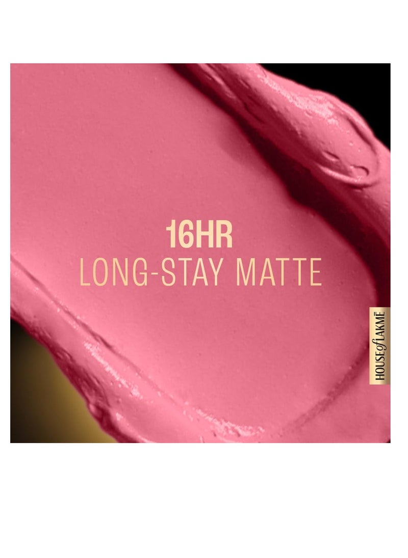 LAKME Lakme Forever Matte Liquid Lip 33 Pink Parfait  - Image 3