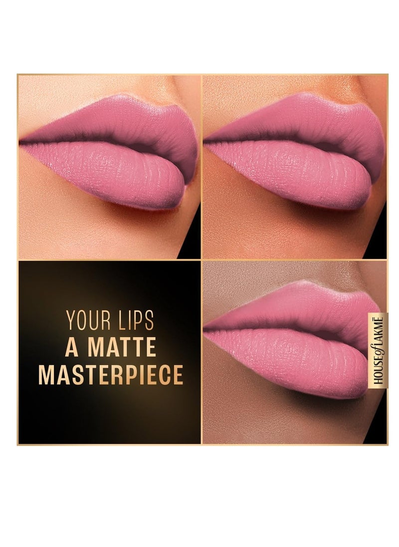 LAKME Lakme Forever Matte Liquid Lip 33 Pink Parfait  - Image 5
