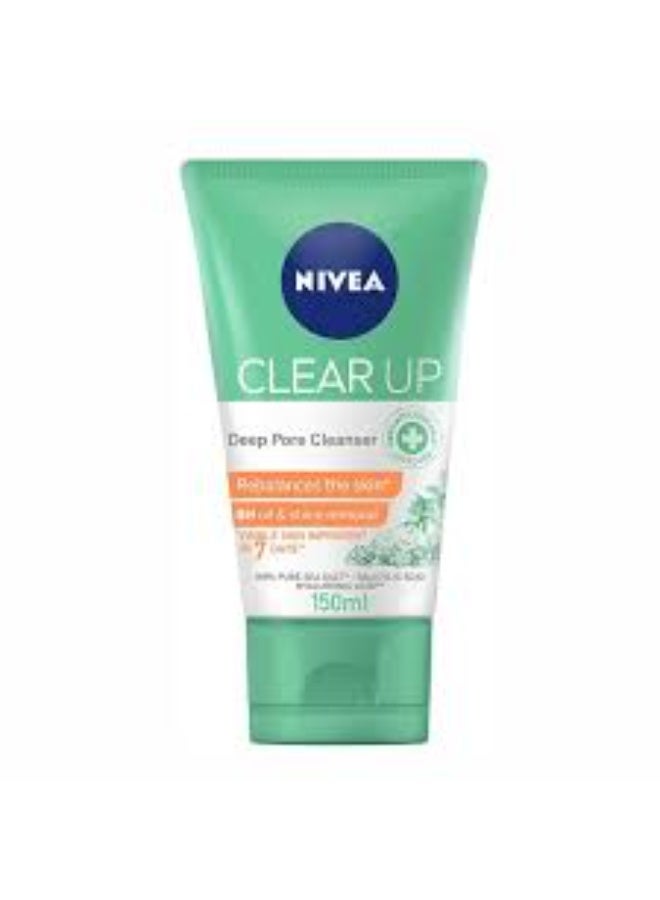 Nivea Face Wash Deep Pore Cleanser Clear Up By Nivea - 150ml