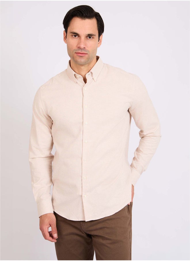 DALYDRESS - Men Regular Fit Shirt - Brown - Image 1