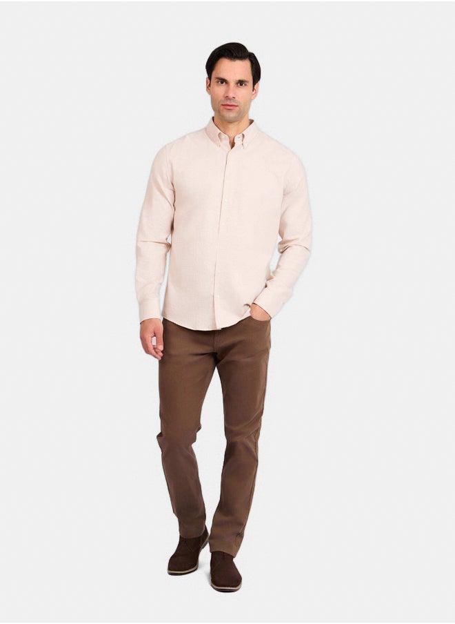 DALYDRESS - Men Regular Fit Shirt - Brown - Image 1