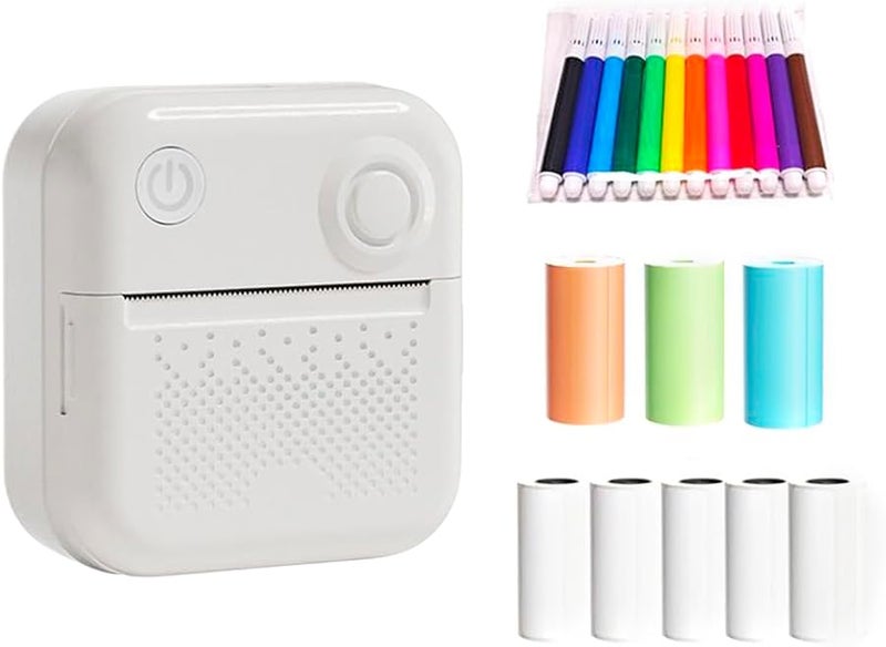 Portable Mini Pocket Thermal Printer W 2 Inch For Photo Receipt Labels Notes Lists - Image 1