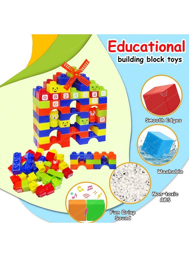 FunBlast Building Blocks for Kids - 52 Pcs DIY Plastic Building Blocks for Kids Puzzle Games for Kids, Toys for Children Educational & Learning Toy for 3+ Years Kids, Girls & Boys (Multicolor) - Image 5