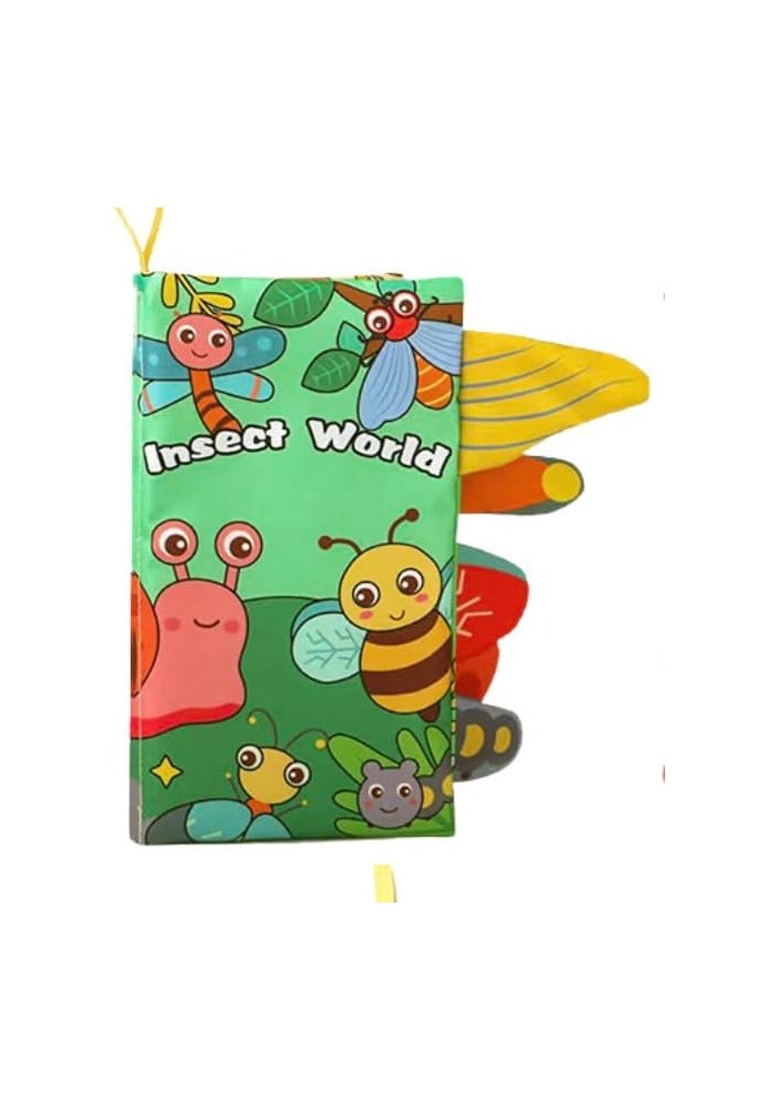 turtees Insect World Soft Baby Book with Teether - Educational Toy for Early Learning - Image 1