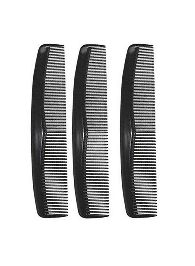 Comfort Axis Coarse/Fine Hair Comb Set 8 Inches 3 Pack Black - Image 3
