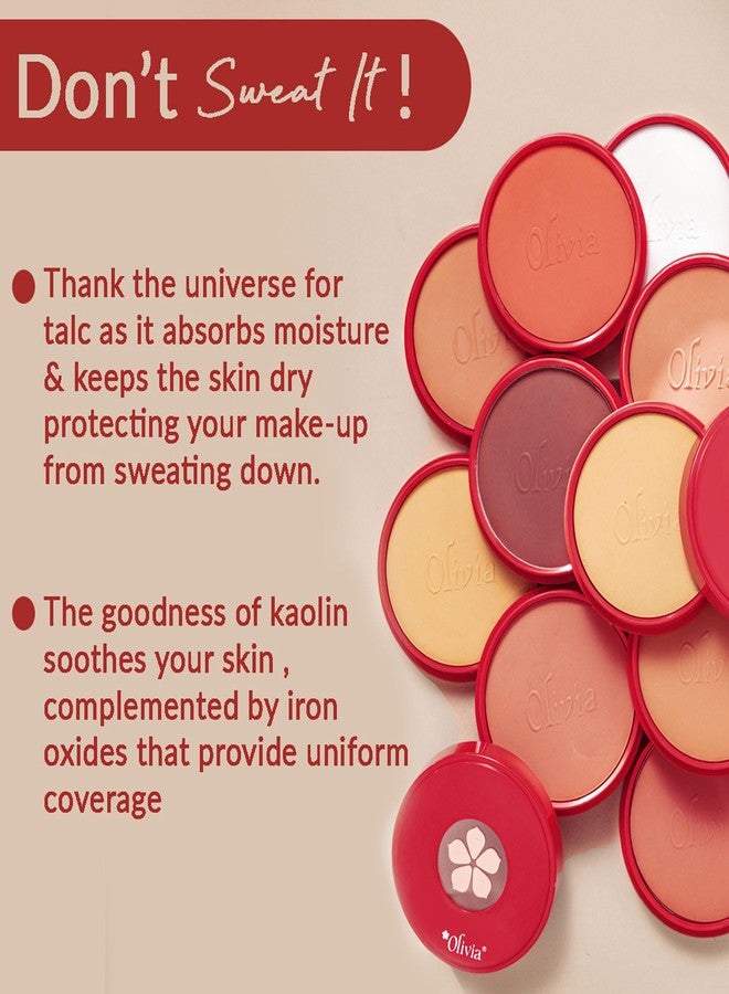 Olivia Skinsync Pan Cake 30g | Full Coverage Waterproof Makeup Base | Velvety Matte Finish | Hides Blemishes | Sweat-Resistant | UV Protection | Long-Lasting & Crease-Free Wear | 21 Pinacolada Pie - Image 5