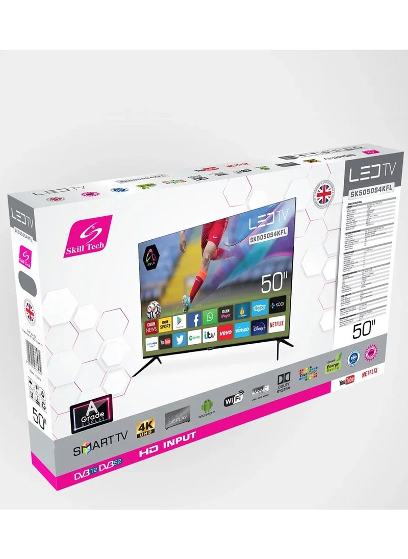 Skill Tech Skill Tech SK5050S4KFL 50 Inch SMART FRAMELESS 4K UHD LED TV  - Image 3