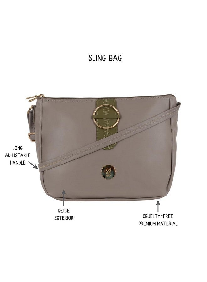 Baggit Baggit Womens Lxe Levi handbag (M) - Beige  - Image 2