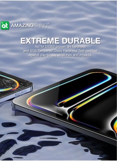 AMAZINGthing Radix iPad PRO 11 inch M4 (2024) Screen Protector Tempered Glass with Defend Edge technology - Clear  - Image 2