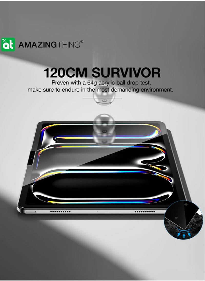AMAZINGthing واقي شاشة راديكس آيباد برو 11 بوصة M4 (2024) من الزجاج المقوى بتقنية Defend Edge - شفاف  - Image 5