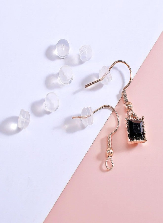 KASBEE Silicone Earring Backs, Clear Earring Backings, 12PCS Soft Earring Stoppers, Safety Back Pads Backstops, Earring Stopper Replacement for Fish Hook Earring Studs Hoops - Image 4