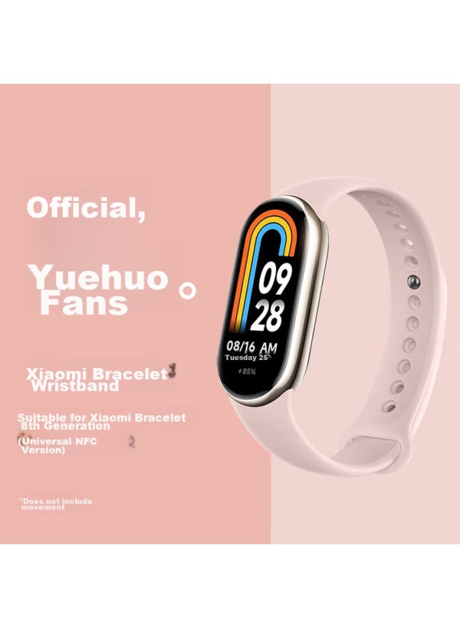 Watchbond Compatible With Xiaomi Band 9/8 Strap, Xiaomi Band 8/9 Wristband, Nfc Version, Liquid Silicone Sports Band 8 Universal Nfc Version, Replacement 9 Strap For Men And Women - Image 1