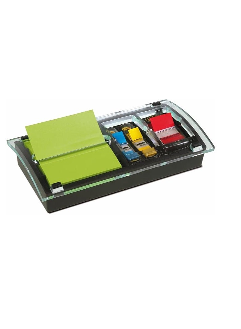 Post It Post-It Pop-Up Note And Flag Dispenser Designer Series Ds-100 (Empty Dispenser). Notes Size 3 X 3 In (76 mm X 76 mm) And Flags 1/2" And 1". 1 Empty Dispenser/Pack - Image 1