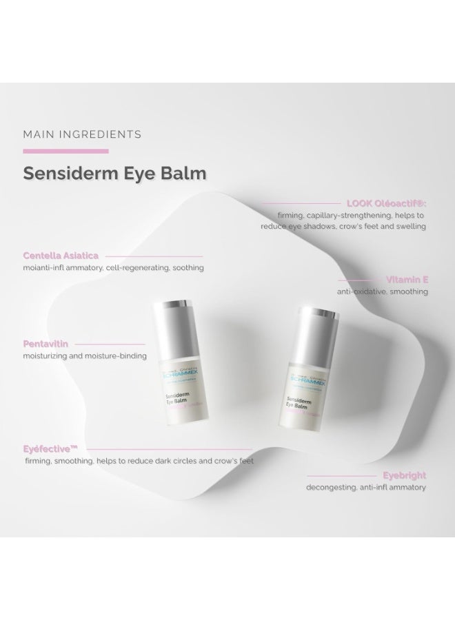 Schrammek Sensiderm Eye Balm - Intensive Care for Dark Circles, Puffiness, and Crow’s Feet - Gentle Formula with Eyebright and Centella Asiatica - Smooths and Hydrates - Dr - Image 4