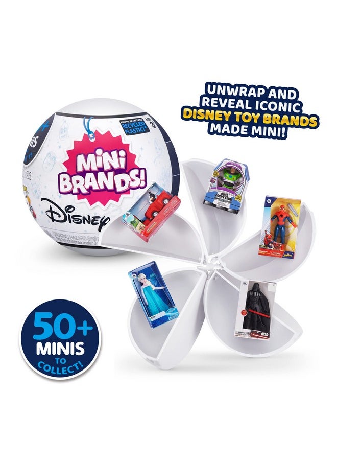 5 Surprise 5 Surprise Disney Mini Brands Collectible Toys by ZURU - Great Stocking Stuffers - Disney Store Edition, 2 Capsules of 5 Mystery Toys for Kids, Teens, and Adults (Amazon Exclusive)  - Image 2