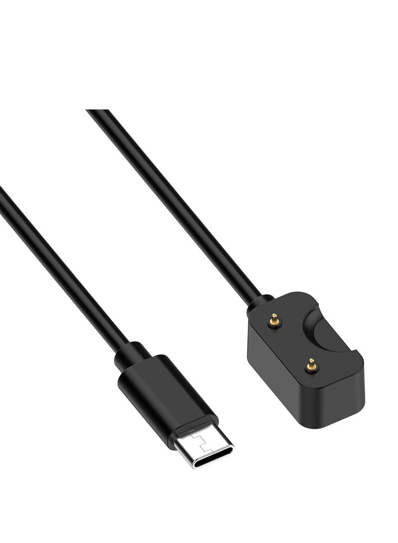 Compatible for Samsung Galaxy Fit3 Charger 3.3ft Type-C Charging Cable Magnetic Charger for Samsung Galaxy Fit 3 SM-R390 Smartwatch (Black) - Image 1