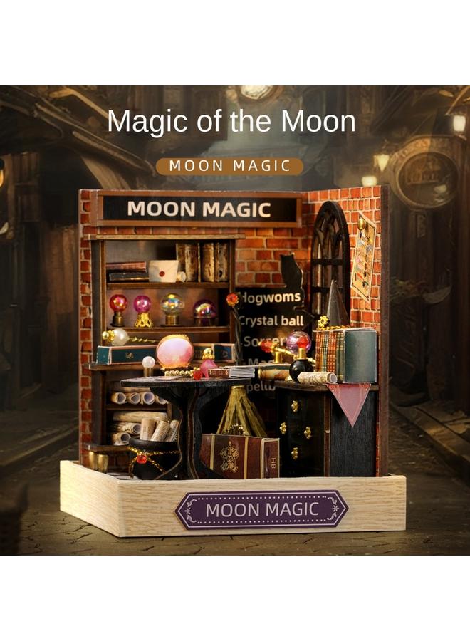 Bluejw Zhiqu House New Happy One Pavilion Moon Magic Diy Cabin Handmade Assembled Model Toy Toy Gift - Image 4