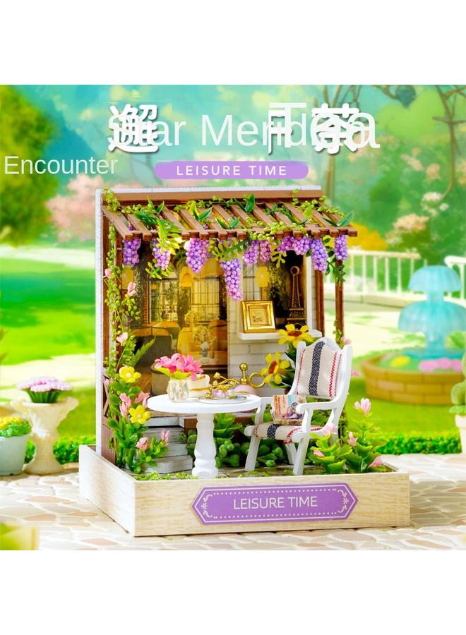 Bluejw Zhiqu House New Happy One Pavilion Moon Magic Diy Cabin Handmade Assembled Model Toy Toy Gift - Image 3