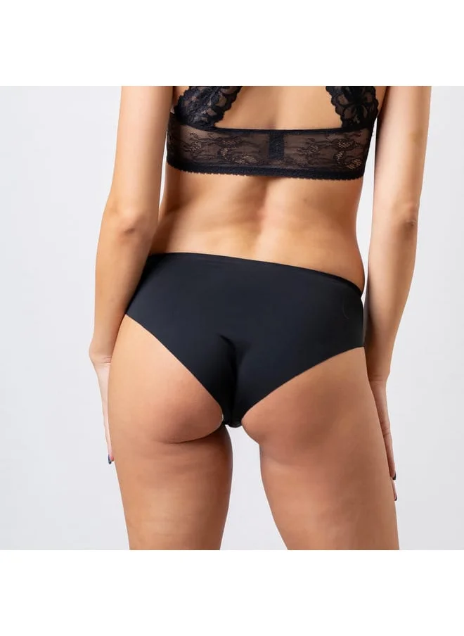 Aadaraya Set of 5 - Aadaraya Solid Bikini Briefs with Elasticated Waistband