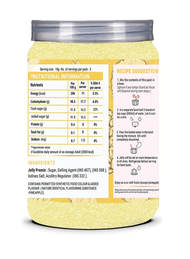 Brew Lab Jelly Crystal Mix For Making Jelly - Pineapple Flavor | Easy To Make | No Gelatin 250 g - Image 4