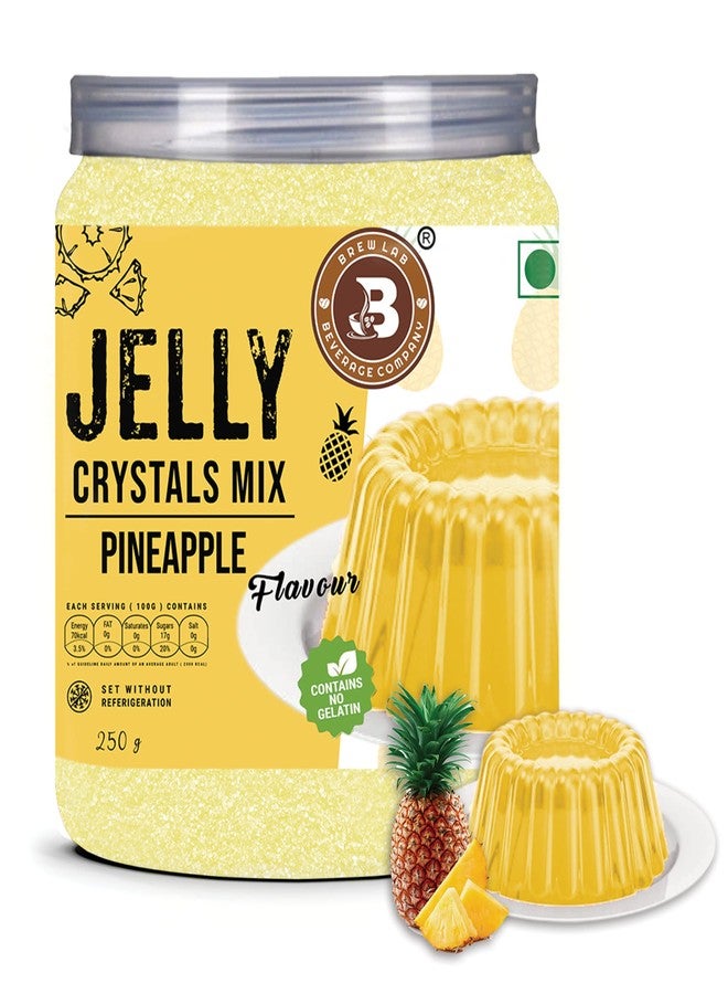 Brew Lab Jelly Crystal Mix For Making Jelly - Pineapple Flavor | Easy To Make | No Gelatin 250 g - Image 1