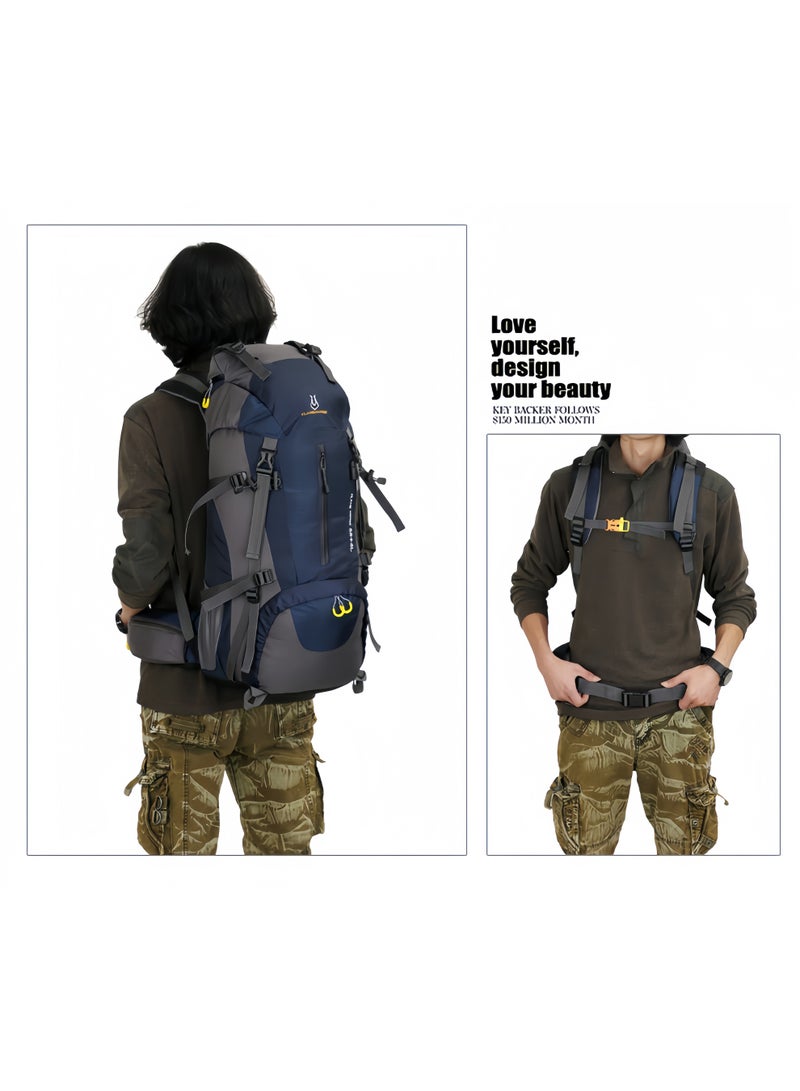 FLAMEHORSE Outdoor Mountaineering Bag Shoulder Men And Women 60L Large Capacity Travel Backpack Nylon Water-Proof Travel Bag - Image 2