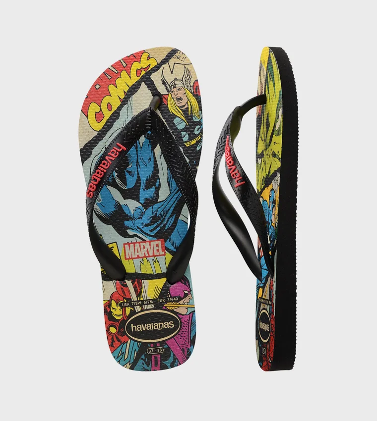 Havaianas BLACK/BLACK/RED Hav. Top Marvel Classics for Men | Best Price UAE