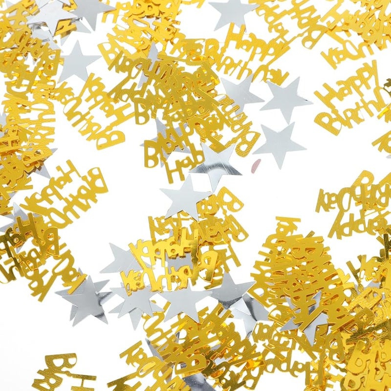 Gold Metallic Confetti Table Scatter 50g Birthday Party Decoration Supplies - Image 1