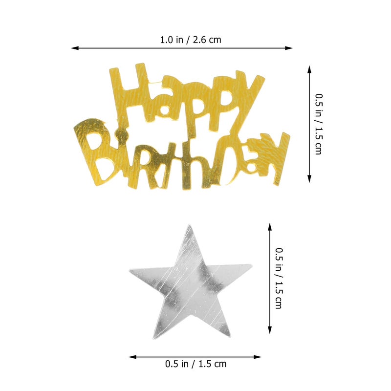 Gold Metallic Confetti Table Scatter 50g Birthday Party Decoration Supplies - Image 3