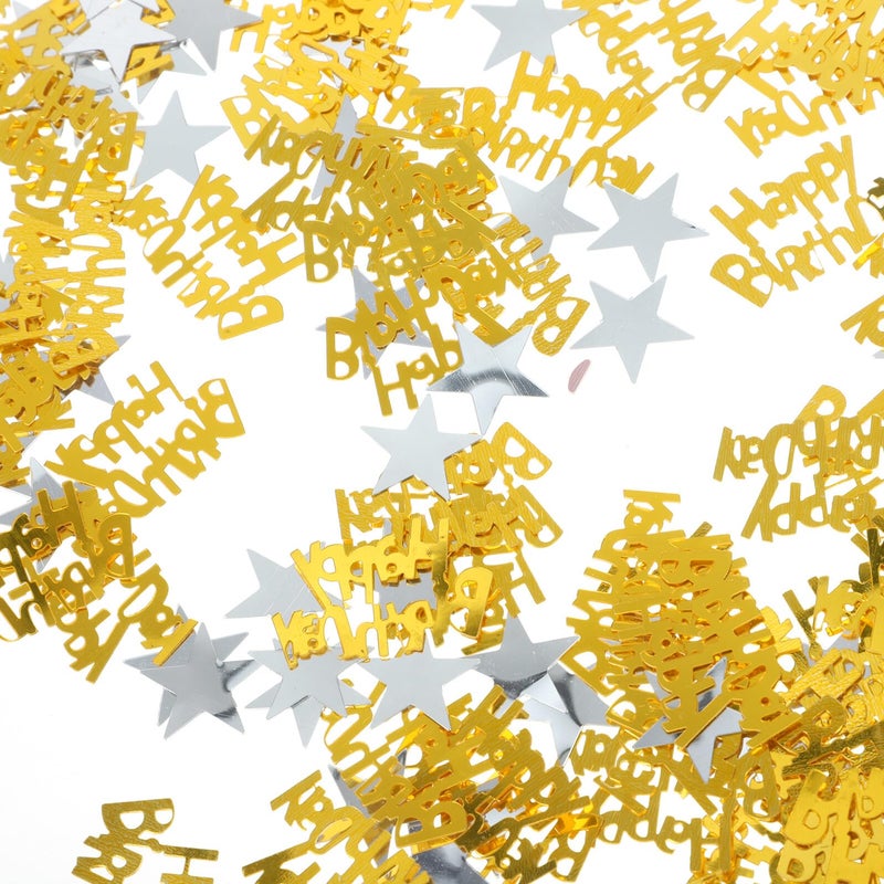 Gold Metallic Confetti Table Scatter 50g Birthday Party Decoration Supplies - Image 2