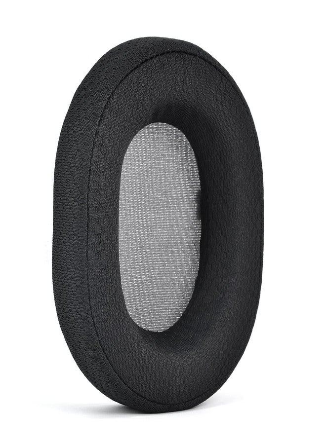 defean وسادات أذن HS65 HS55 - غطاء وسادات الأذن البديلة من ديفين متوافقة مع سماعة الألعاب المحيطية Corsair HS65 HS55، رغوة عازلة عالية الكثافة (قماش أسود قابل للتنفس) - Image 4