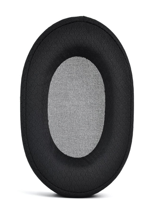 defean وسادات أذن HS65 HS55 - غطاء وسادات الأذن البديلة من ديفين متوافقة مع سماعة الألعاب المحيطية Corsair HS65 HS55، رغوة عازلة عالية الكثافة (قماش أسود قابل للتنفس) - Image 3