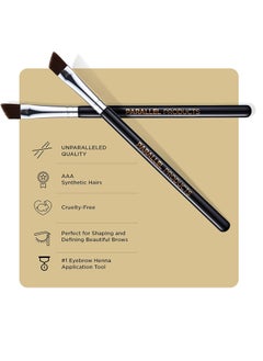 PARALLEL PRODUCTS Parallel Products - The BROW Brush - (2 Pack) Premium Angled Eyebrow Brush for Powder, Henna, Cream, Tint, Makeup, Gel, Lamination and Wax  - Image 3