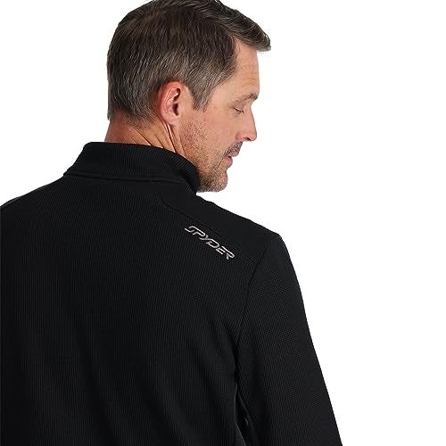 Spyder Mens Bandit Hybrid Half Zip Jacket Black M - Image 3