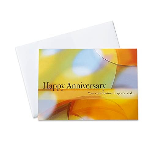 CEO Cards Work Anniversary Cards with Envelopes for Employees (Your Contribution is Appreciated) Bulk 25 Pack Appreciation Greeting Card Set for Business - 5x7 Inch – Office, Work, Coworkers & Team (A7002) - Image 1