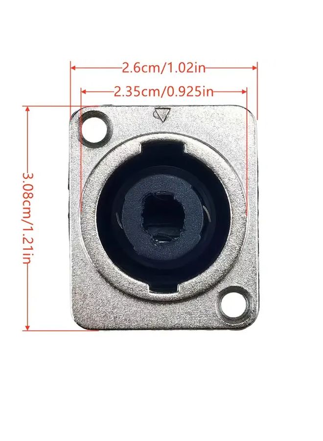 MW S422 Cu 4 Core Copper Pin Speaker Connector Power Amplifier Ohm Socket Compact Size - Image 2