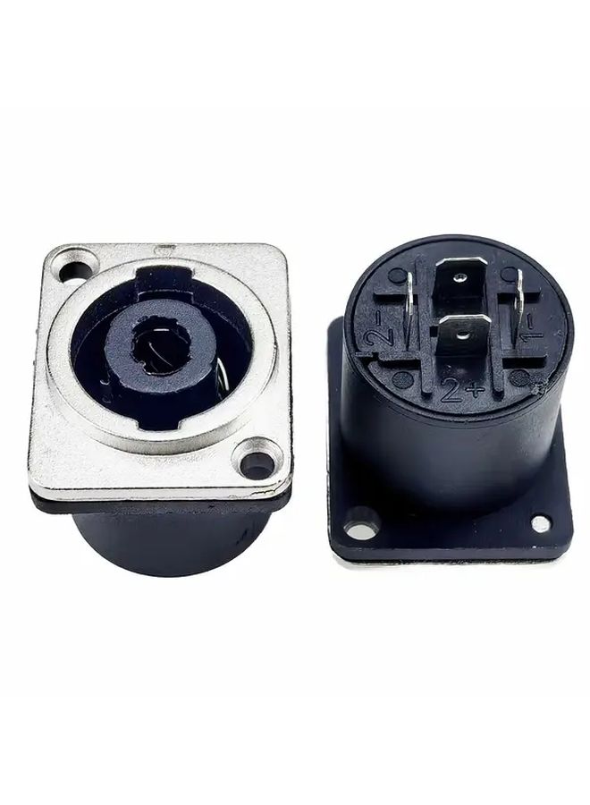 MW S422 Cu 4 Core Copper Pin Speaker Connector Power Amplifier Ohm Socket Compact Size - Image 3