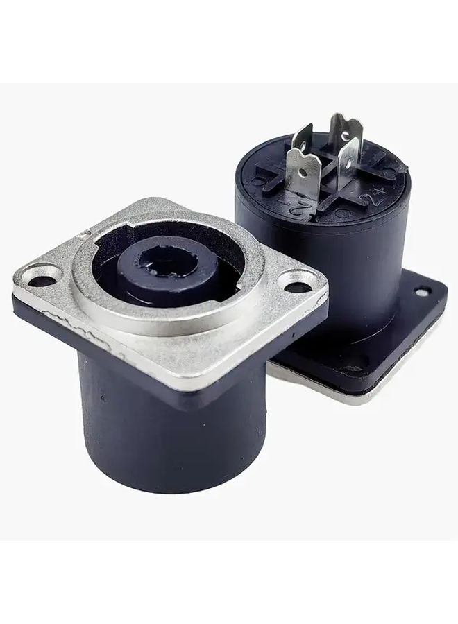 MW S422 Cu 4 Core Copper Pin Speaker Connector Power Amplifier Ohm Socket Compact Size - Image 1