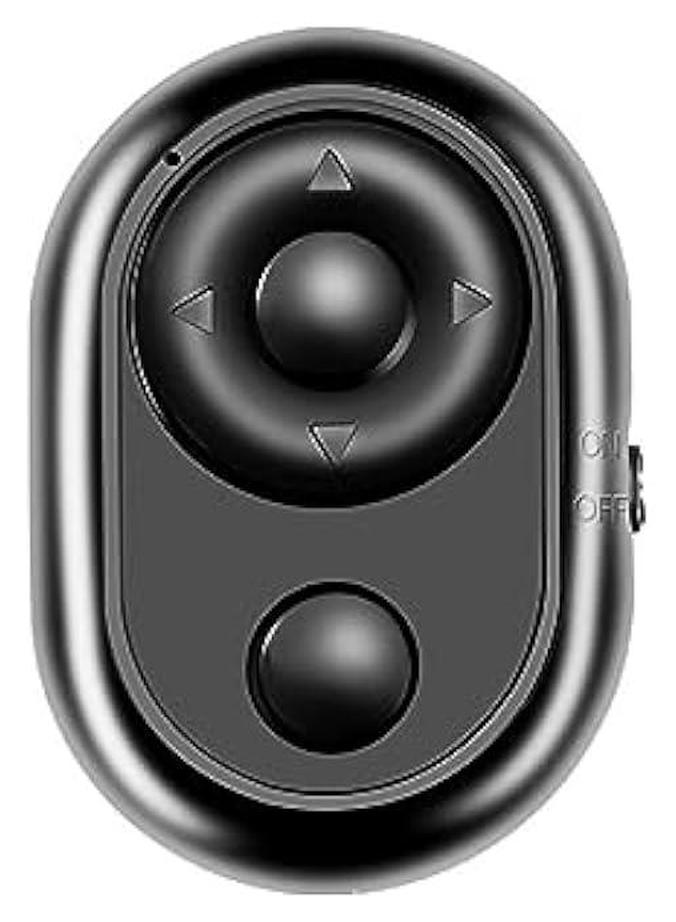 MOXO Wireless Camera Remote Shutter for Smartphs Bluetooth Remote Shutter for iPh &  Camera Wireless Remote Control Selfie on for iPad Tablet Ph Reading  Turner (Black) - Image 1